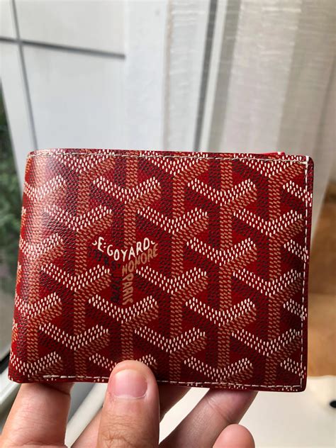 goyard men's wallet red|goyard men's wallet price.